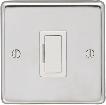 Eurolite Polished Stainless Steel Unswitched Fuse Spur (PSSUSWF W)