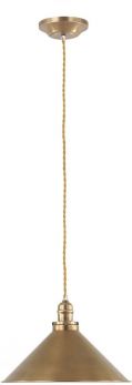 Provence Aged Brass Pendant 1 Lamp by Elstead (PV-SP-AB)