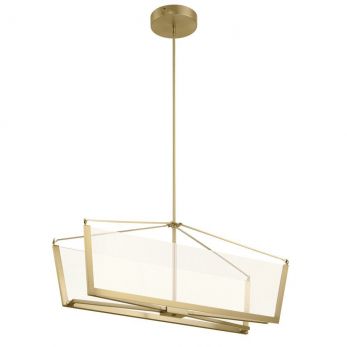 Quintiesse Champagne Gold Calters LED Isle Pendant | QN-CALTERS-ISLE-CG