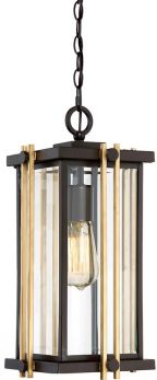 Goldenrod Western Bronze Pendant 1 Lamp by Quoizel (QZ-GOLDENROD8-M)