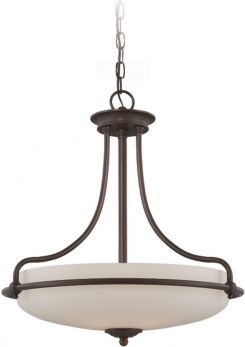 Griffin Palladian Bronze Pendant 4 Lamps by Quoizel (QZ-GRIFFIN-P-PN)