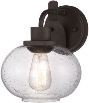 Trilogy Old Bronze Wall Light 1 Lamp by Quoizel (QZ-TRILOGY1)