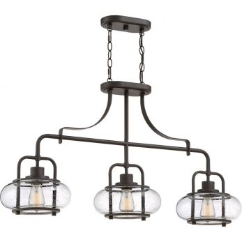 Trilogy Olde Bronze Island Pendant 3 Lamps by Quoizel (QZ-TRILOGY-ISLE-OZ)