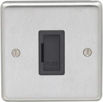 Eurolite Satin Stainless Steel Unswitched Fuse Spur (SSSUSWF B)