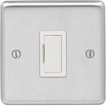Eurolite Satin Stainless Steel Unswitched Fuse Spur (SSSUSWF W)