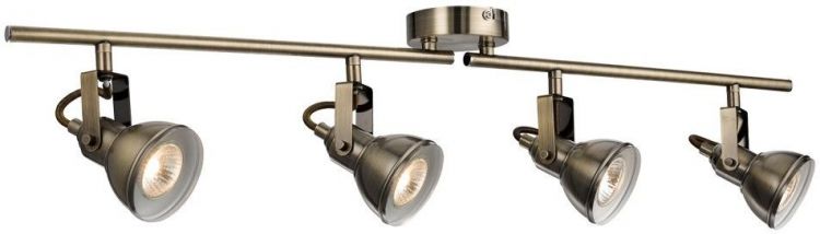 Focus - 4lt Spotlight Split-Bar, Antique Brass (1544AB)