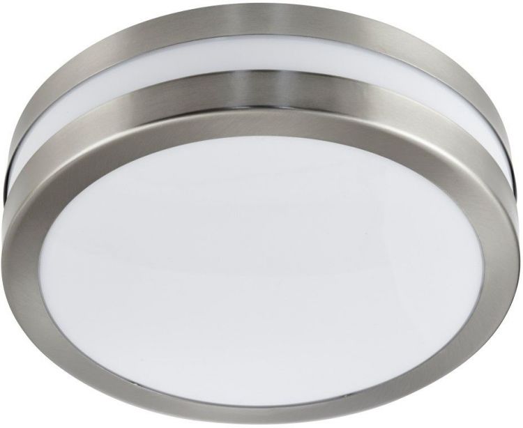 LED Outdoor & Porch 2lt Silver IP44 Dia 28cm Flush (2641-28)