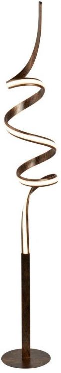 Ribbon LED Twist Floor Lamp, Rustic Black/Gold (2813RU)