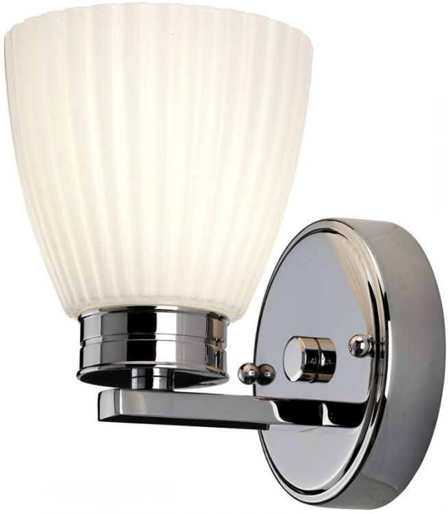 Wallingford Polished Chrome Wall Light 1 Lamp by Elstead (BATH-WL1)