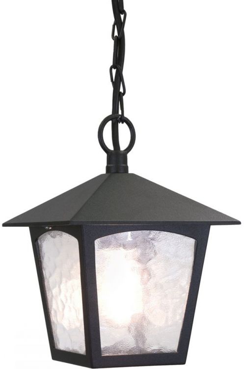 York Black Pendant 1 Lamp by Elstead (BL6B-BLACK)