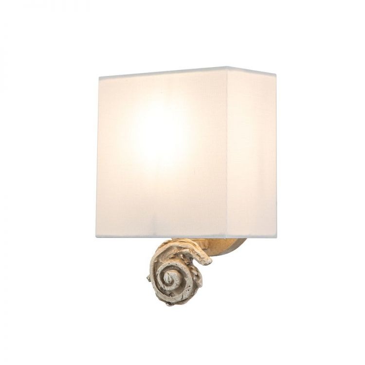 Swirl 1lt Small Wall Light - Bone White from Flambeau - FB-SWIRL-1S-W