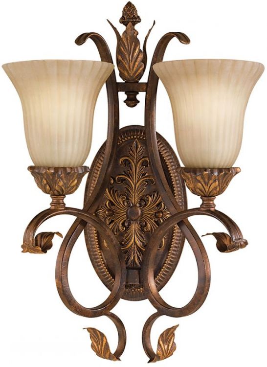 Sonoma Valley Aged Tortoise Shell Wall Light 2 Lamps by Feiss (FE-SONOMAVALLEY2)