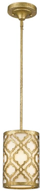 Arabella Distressed Gold Pendant 1 Lamp by Gilded Nola (GN-ARABELLA-MP)