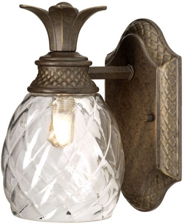 Plantation Pearl Bronze Wall Light 1 Lamp by Hinkley (HK-PLANT-BATH-PZ)