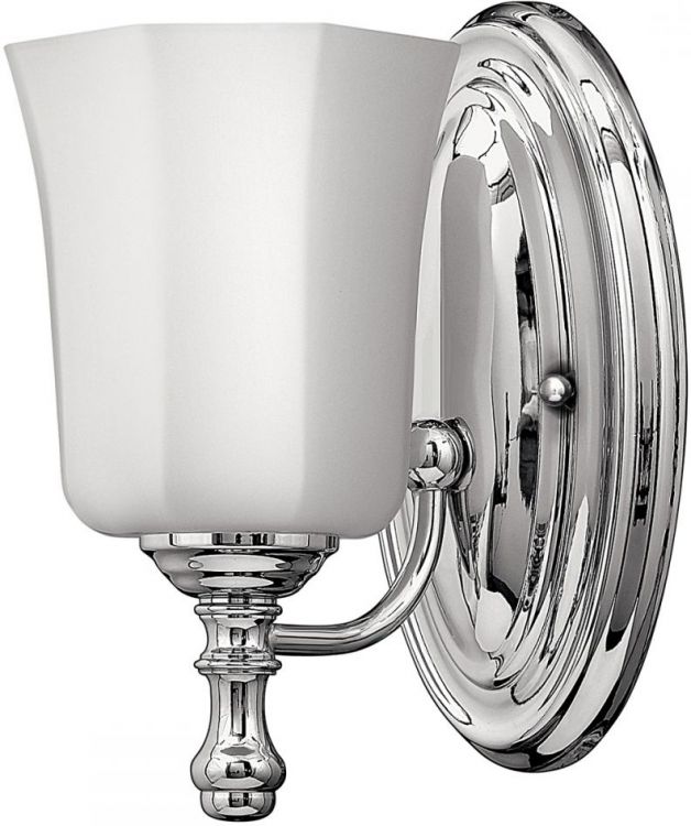 Shelly Polished Chrome Wall Light 1 Lamp by Hinkley (HK-SHELLY1-BATH)
