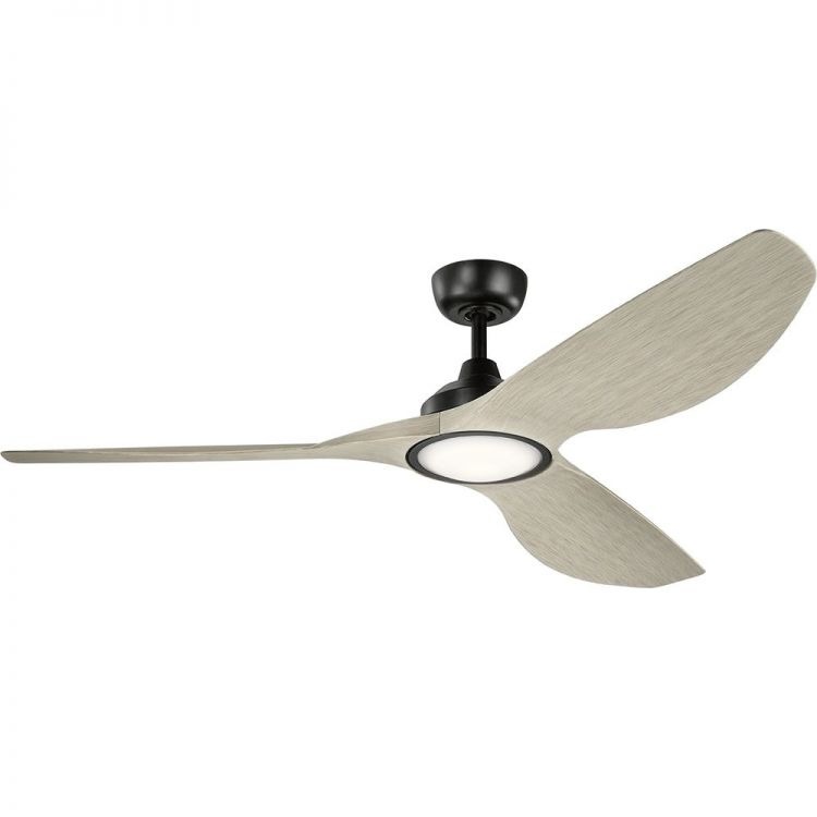 Imari Satin Black 1650mm Ceiling Fan by Kichler (KLF-IMARI-65-SBK)