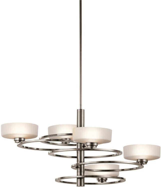 Aleeka Classic Pewter Chandelier 5 Lamps by Kichler (KL-ALEEKA5B)