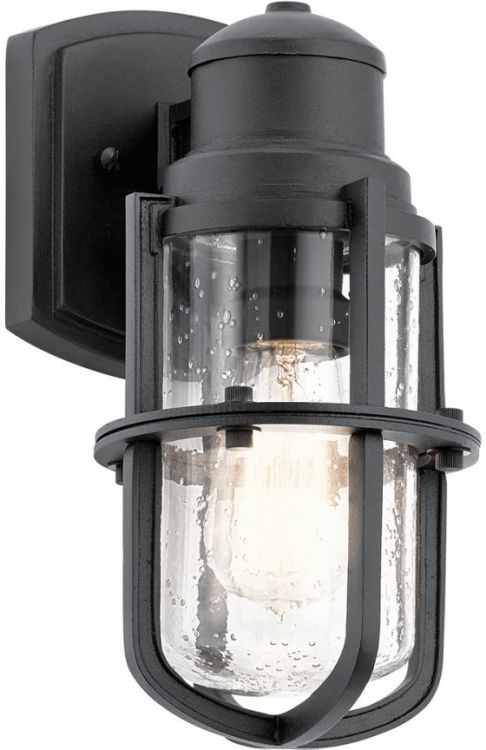 Suri Textured Black Wall Light 1 Lamp by Kichler (KL-SURI-S)