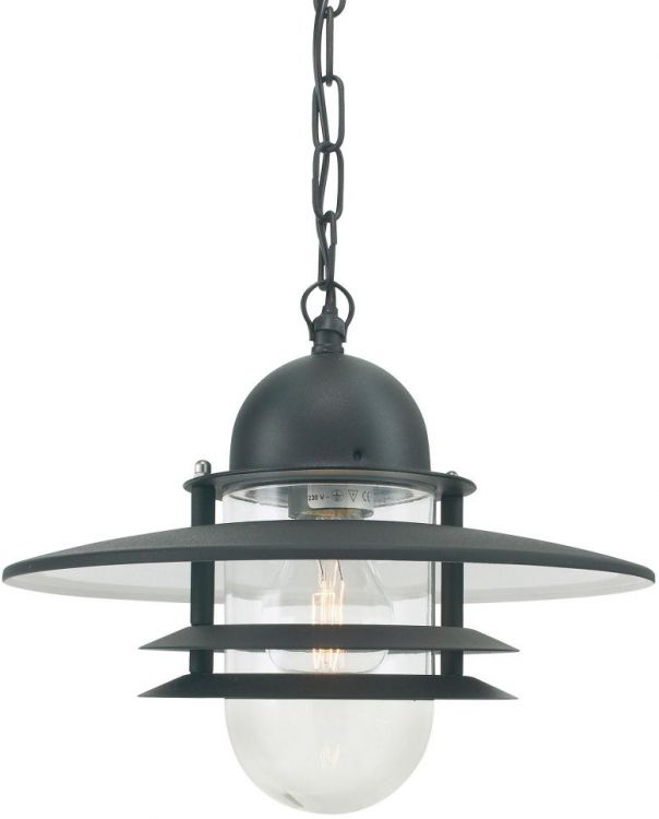 Oslo Black Pendant 1 Lamp by Norlys (OS8-BLACK-C)