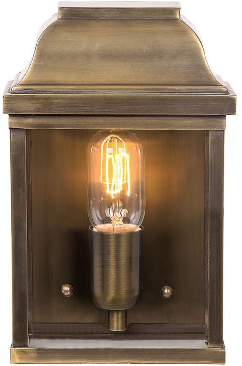 Victoria Solid Brass Wall Light 1 Lamp by Elstead (VICTORIA-BR)