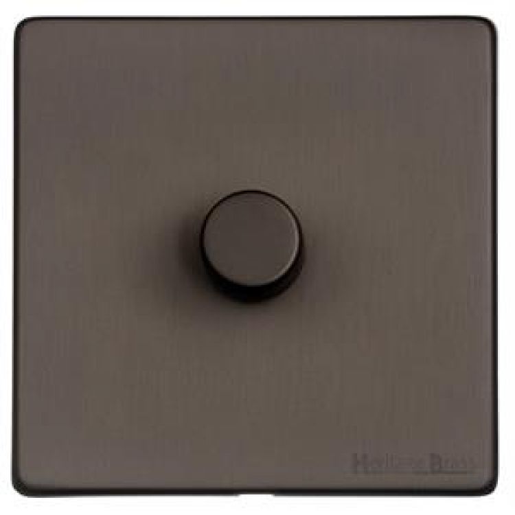 X09.260 TED Vintage Matt Bronze 1-Gang LED Dimmer Switch Screwless (X09.260-TED)
