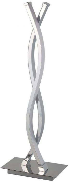 Platt - LED Wave Table Lamp, Chrome (5678CC)