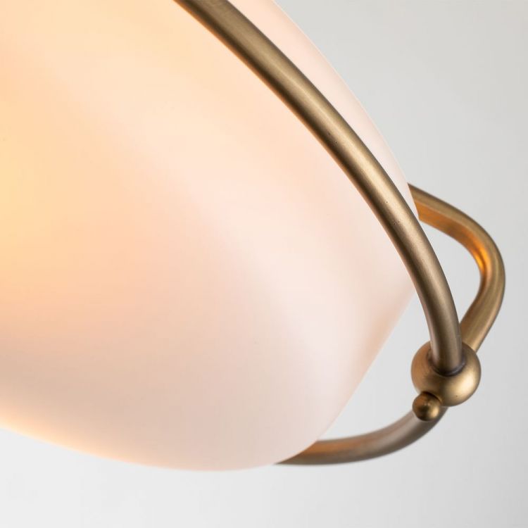 Griffin Weathered Brass Flush Ceiling Light 3 Lamps by Quoizel (QZ-GRIFFIN-F-WS)