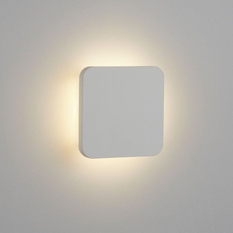 Gypsum 4W LED White Plaster Wall Light (8834)