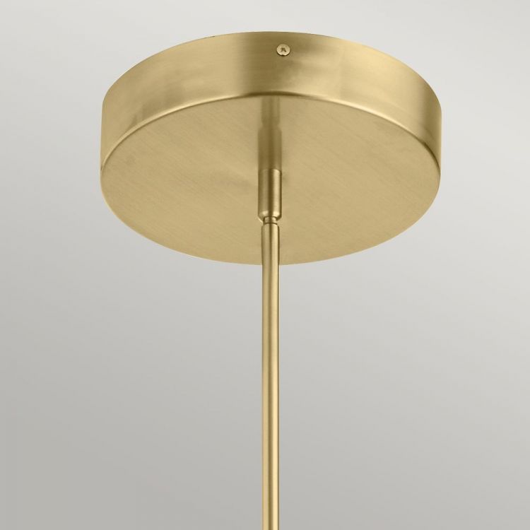 Quintiesse Champagne Gold Calters Large LED Foyer Pendant | QN-CALTERS-P-L-CG