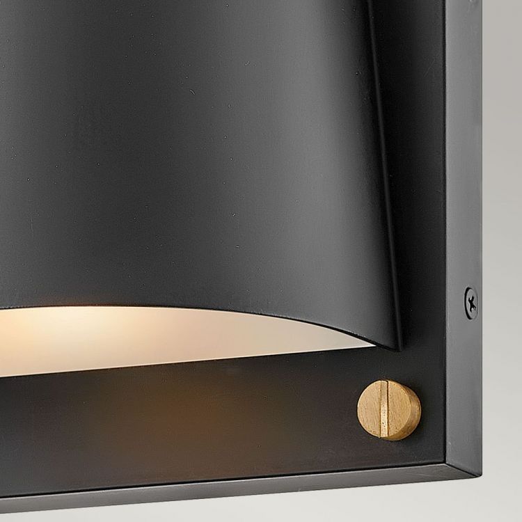 Hinkley Scout Black 1lt Small Wall Light from Elstead Lighting - HK-SCOUT-BK