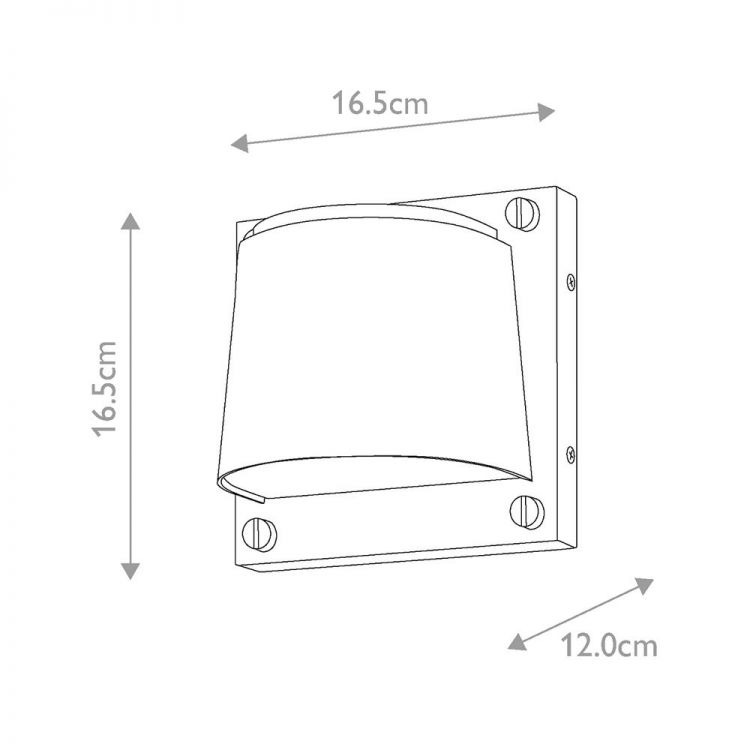 Hinkley Scout Black 1lt Small Wall Light from Elstead Lighting - HK-SCOUT-BK